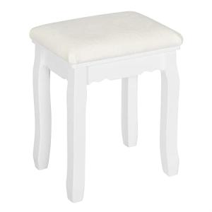WOLTU Taburete para Tocador Blanco, Taburete de Maquillaje,…