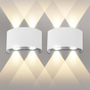 URHRHU Lámpara de Pared Interior 2 Piezas 4W Apliques pared…
