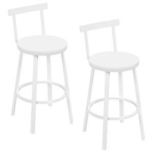 WOLTU 2X Taburetes Bar, Taburetes Altos Cocina con Respaldo…