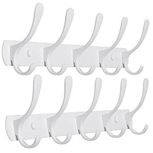 SKOLOO Perchero de pared moderno con 5 ganchos, paquete de…
