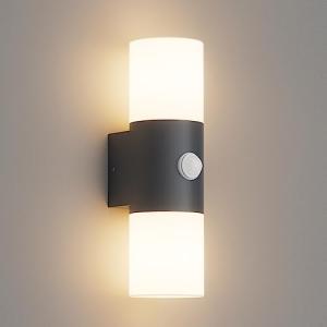 Klighten Aplique de Pared E27 Exterior, Antracita Arriba Ab…