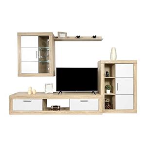 Homey - Mueble de Salón Moderno con Leds, Módulos de Comedo…