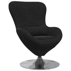 Sillón moderno negro giratorio vidaXL Comodidad ergonómica…