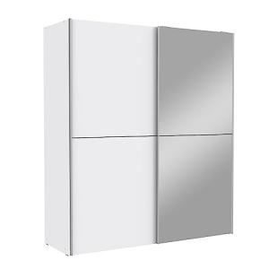 Forte Armario White Kiss 170 con Espejo, Puertas correderas…