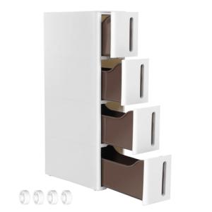 SONGMICS Torre de almacenamiento con ruedas, columna para c…