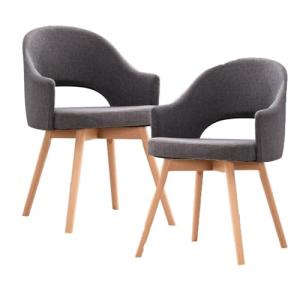 VENYAA 2PCS Sillas de Comedor, cómodo tapizado Vanidad Sill…