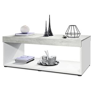 Vladon Mesa de Centro Pure, Mesa de Salón en Forma de Caja,…