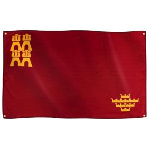 Runesol Bandera de Murcia, 91x152cm, 3ft x 5ft, 4 Ojales, O…