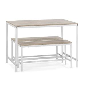 VS Venta-stock Conjunto Mesa y 2 Bancos Lisboa Blanco para…