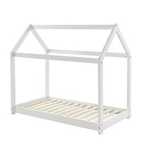 BAÏTA Cama Infantil cabaña Tiny Pino Blanco 70x140 somier I…