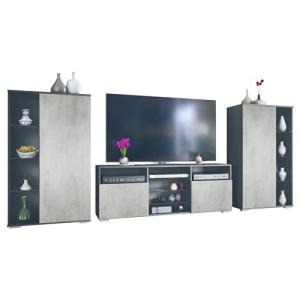 Vladon Mueble de Pared Davos para Sala de Estar, Compuesto…