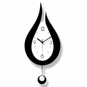 Grande Silencioso Reloj De Pared Con Péndulo De Gota De Agu…