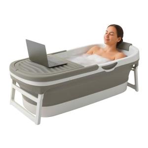 FlinQ - Bañera plegable para adultos (158 x 60 x 53 cm), co…
