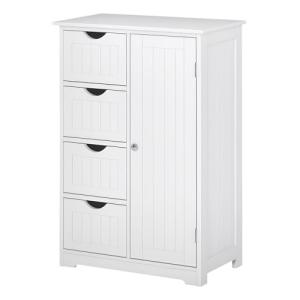 kleankin Armario Auxiliar de Baño Mueble para Baño con Puer…