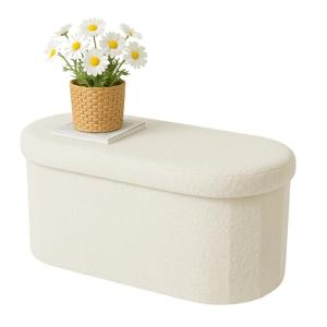 LAMBY HOME Banco Almacenaje - Puff Almacenaje Borreguito, B…