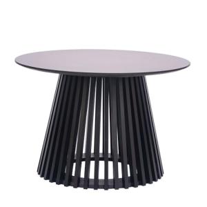 HABITMOBEL Mesa DE Centro Redonda Modelo NEIKAM Negra 70 CM