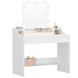 Hzuaneri 90cm Tocador con Iluminación LED, Brillo Ajustable…