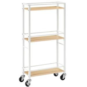 MAHANCRIS Carro Estrecho con 3 Estantes, Carro de Cocina Es…