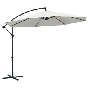 Outsunny Sombrilla de Jardín Ø300x250 cm Parasol Excéntrico…