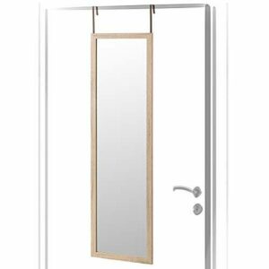 Espejo de Puerta Beige nórdico de Madera de 125x35 cm - LOL…