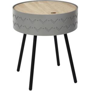 THE HOME DECO FACTORY - Mesa auxiliar con maletero integrad…