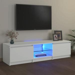 HOMTAKIE - Mueble de TV con luces LED (140 x 40 x 35,5 cm),…