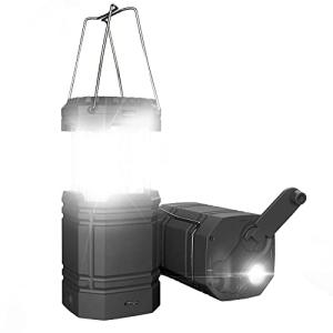 Linterna de Camping con Solar Manivela, Farol LED Ultrabril…