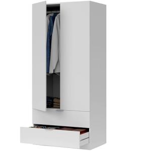 Habitdesign, Armario de 2 Puertas y 2 cajones, Acabado en C…