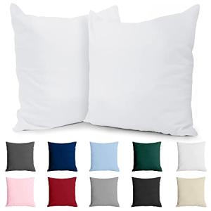 Funda de Almohada 80x80 Algodón Reforzado (Pack de 2) - Bla…