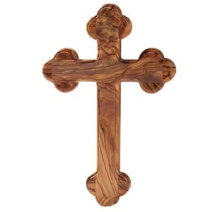 KASSIS Crucifijo de madera de olivo, cruz de pared, simple…