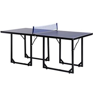 HOMCOM Mesa de Ping-Pong Plegable Mesa de Tenis de Mesa con…