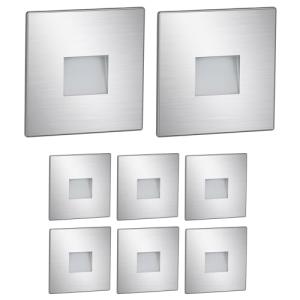 ledscom.de 8 LED luz de escalera/luz de pared empotrada FOW…