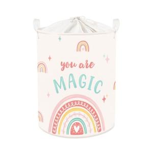 HUUMONSS Grande Cesta Ropa Sucia Bebe Arco IRis Boho para C…