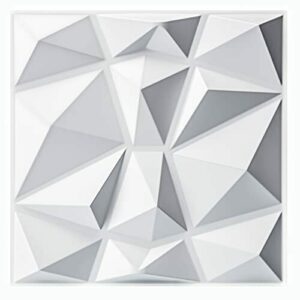 Art3d Paneles decorativos de pared 3D en diseño de diamante…