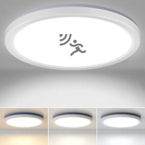 VIIIVA Plafón LED Techo con Sensor Movimiento, 18W 1800LM L…