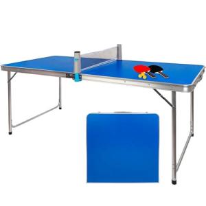 DEVESSPORT Pack Mini Mesa de Ping Pong Plegable | Mesa de C…
