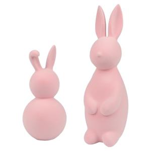 TaoQ C 2 Piezas Rosa Decoración del Conejo de Pascua Estatu…