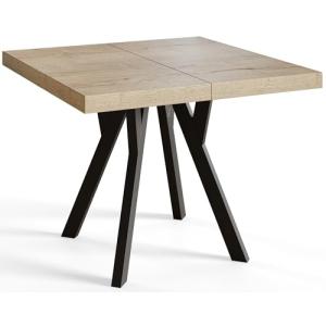 Mesa de comedor cuadrada RICO, mesa extensible, tamaño: 120…