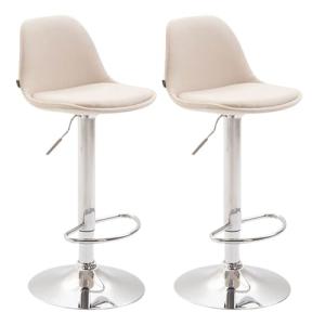 CLP Set De 2 Taburetes De Bar Kiel Tapizados En Tela I 2 Si…