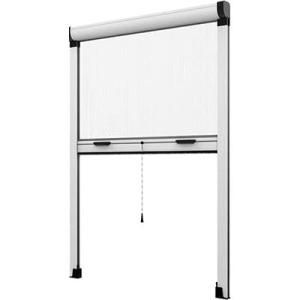 Mosquitera enrollable blanca para ventana, 120 x 170 cm