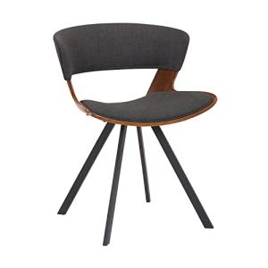 Armen Living Ulric - Silla de comedor moderna de madera y m…