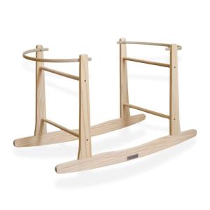 Clair de Lune Wooden Rocking Moses Basket Stand (Natural)