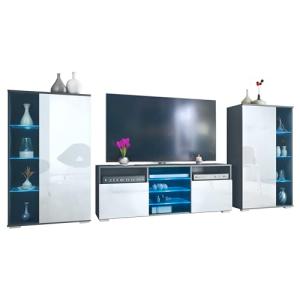 Vladon Mueble de Pared Davos para Sala de Estar, Compuesto…