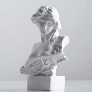 Estatua musical de diosa griega, escultura de busto romano…