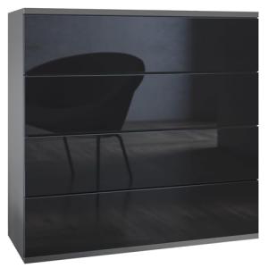 Vladon Cómoda Colgante Pavos V3, Aparador con 4 cajones Ant…