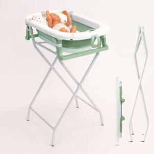 BATHBY Bañera de Bebé con Cojín Reductor, Termómeto y Sopor…