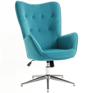 HOMCOM Sillón Salón Silla Relax Sillón Giratorio, Altura Aj…