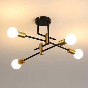 DAXGD Lámparas de araña Industrial, E27 Lámpara de Techo Vi…