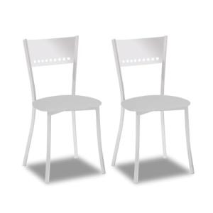 ASTIMESA SCMGGR Dos sillas de Cocina, Metal, Gris, Altura d…