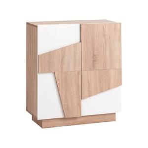 MyosHome - Mueble Aparador Comoda en Roble y Blanco 80 x 89…